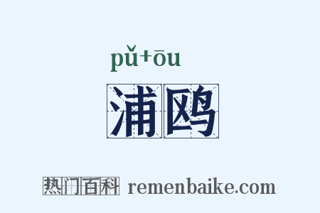 浦鸥是什么意思的图片